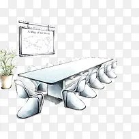 手绘会议室-空若网 手绘会议室-空若网