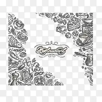 手绘食物线描稿-空若网 手绘食物线描稿-空若网