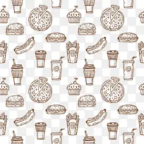 手绘食物线描稿-空若网 手绘食物线描稿-空若网