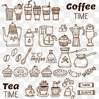 手绘食物线描稿-空若网 手绘食物线描稿-空若网