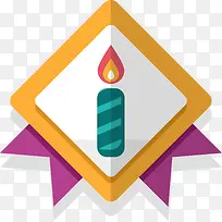生日蜡烛徽章-空若网 生日蜡烛徽章-空若网