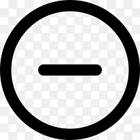 负号的圈子内图标-空若网 负号的圈子内图标-空若网