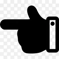 手指指向左填充手势图标-空若网 手指指向左填充手势图标-空若网