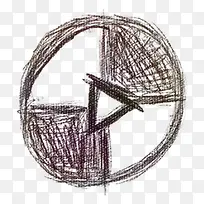 手绘辐射标志-空若网 手绘辐射标志-空若网