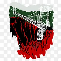 卡通桥梁建筑-空若网 卡通桥梁建筑-空若网