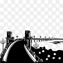 卡通桥梁建筑-空若网 卡通桥梁建筑-空若网