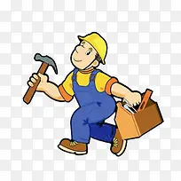 卡通安装工素材-空若网 卡通安装工素材-空若网