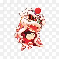 舞狮图案-空若网 舞狮图案-空若网