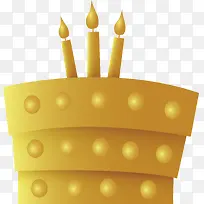 金色生日蛋糕-空若网 金色生日蛋糕-空若网