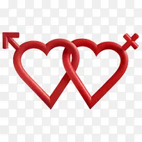 双桃心-空若网 双桃心-空若网