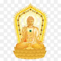 金色佛像矢量素材-空若网 金色佛像矢量素材-空若网