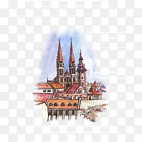 手绘城市-空若网 手绘城市-空若网