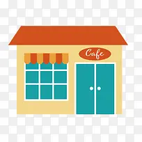 矢量装饰扁平化商铺-空若网 矢量装饰扁平化商铺-空若网