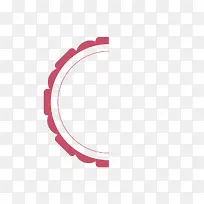 粉色半圆边框-空若网 粉色半圆边框-空若网