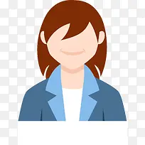 扁平化女子头像-空若网 扁平化女子头像-空若网