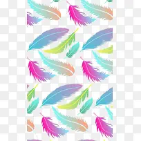 彩色羽毛底纹-空若网 彩色羽毛底纹-空若网