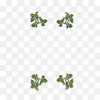 绿色对称清新绿叶花纹-空若网 绿色对称清新绿叶花纹-空若网