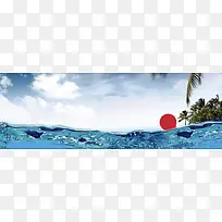 摄影海边海水椰子树-空若网 摄影海边海水椰子树-空若网