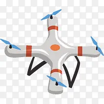 一个矢量白色无人机-空若网 一个矢量白色无人机-空若网