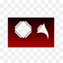 酒红色方形三角形撕开效果素材-空若网 酒红色方形三角形撕开效果素材-空若网