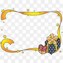 黄色丝带边框-空若网 黄色丝带边框-空若网