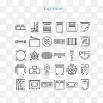 矢量家居元素-空若网 矢量家居元素-空若网