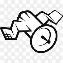 手绘雷达信号接收器-空若网 手绘雷达信号接收器-空若网