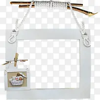 白色简约相框装饰-空若网 白色简约相框装饰-空若网