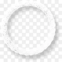 白色简约花纹相框-空若网 白色简约花纹相框-空若网