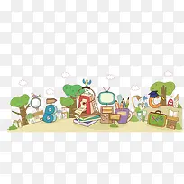 文案背景元素 卡通图案 卡通人-空若网 文案背景元素 卡通图案 卡通人-空若网