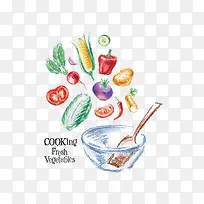 碗和蔬菜-空若网 碗和蔬菜-空若网