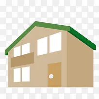 卡通房屋插画海报设计简约-空若网 卡通房屋插画海报设计简约-空若网