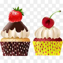 矢量手绘纸杯蛋糕-空若网 矢量手绘纸杯蛋糕-空若网