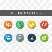 数字彩色元素营销-空若网 数字彩色元素营销-空若网