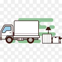 当日达白色运输车-空若网 当日达白色运输车-空若网