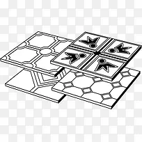 手绘带花地板砖-空若网 手绘带花地板砖-空若网