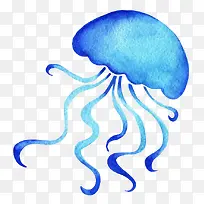 水彩水母-空若网 水彩水母-空若网