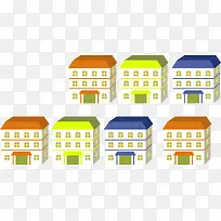 多彩卡通楼房-空若网 多彩卡通楼房-空若网