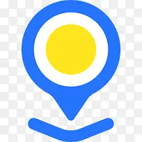 蓝色扁平化定位元素-空若网 蓝色扁平化定位元素-空若网