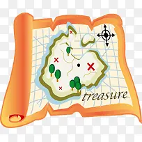 藏宝图png矢量素材-空若网 藏宝图png矢量素材-空若网