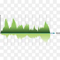 矢量创意设计峰状数据统计图-空若网 矢量创意设计峰状数据统计图-空若网