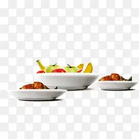 美味中餐与水果矢量素材-空若网 美味中餐与水果矢量素材-空若网