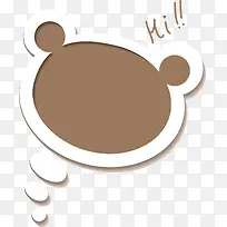 狗熊标注框手绘设计-空若网 狗熊标注框手绘设计-空若网