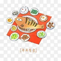 卡通红烧鱼原料-空若网 卡通红烧鱼原料-空若网