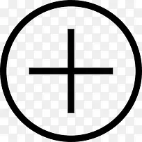 添加圆形按钮的轮廓加号图标-空若网 添加圆形按钮的轮廓加号图标-空若网