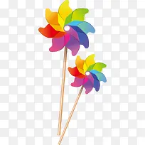 卡通彩色风车-空若网 卡通彩色风车-空若网