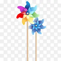 卡通彩色风车-空若网 卡通彩色风车-空若网