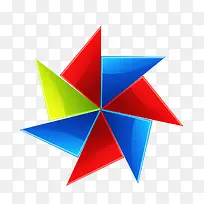 彩色卡通风车-空若网 彩色卡通风车-空若网