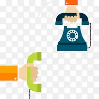 矢量接电话-空若网 矢量接电话-空若网