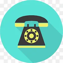 圆形复古电话LOGO-空若网 圆形复古电话LOGO-空若网